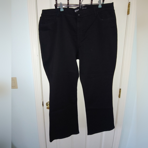 NWOT Plus Size Style & Co Boot Leg Denim Jeans in Black Rinse-  Size 24W - Picture 6 of 9